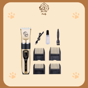 Tông Đơ Cắt Lông Chó Mèo Clipper Cao Cấp Full Phụ Kiện