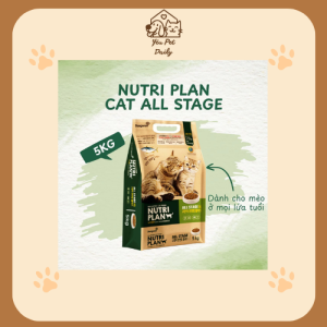 Thức ăn cho mèo nhập khẩu Hàn Quốc Nutri Plan 5kg dành cho mèo mọi giai đoạn