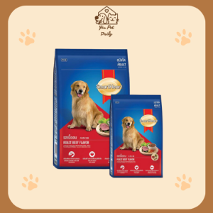 Đồ Ăn Khô Cho Chó Trưởng Thành Hương Vị Thịt Bò Nướng SmartHeart (3kg)
